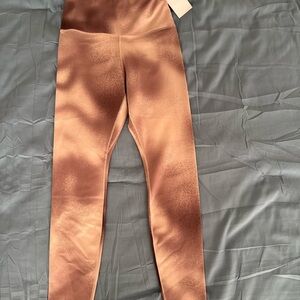 Nike Girls Metallic Copper Leggings